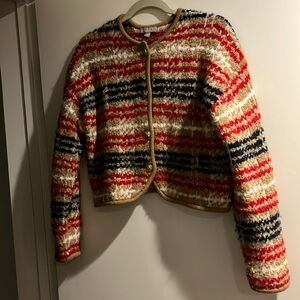 Jcrew thick striped lady sweater